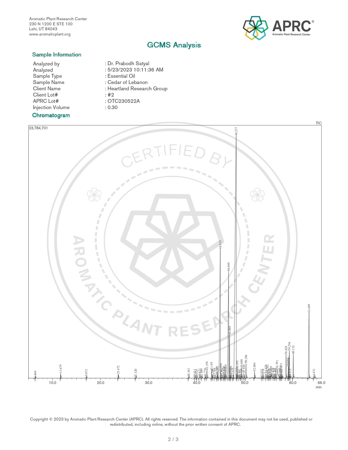 Cedar of Lebanon Heartland Research Group 2 OTC230522A page-0002